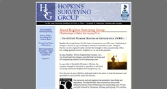 Desktop Screenshot of hopkinssurveying.com