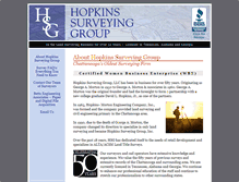 Tablet Screenshot of hopkinssurveying.com